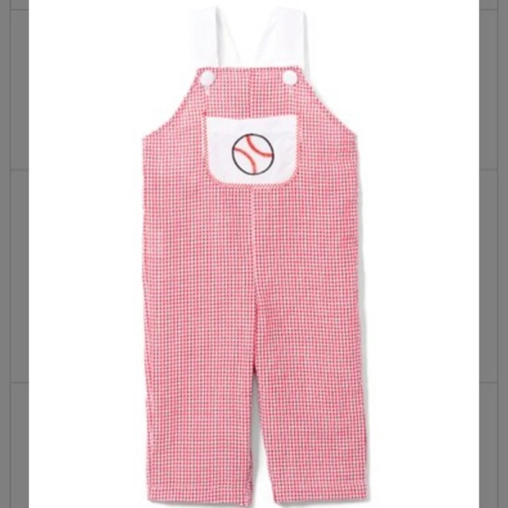 Lil Cactus overalls with baseball